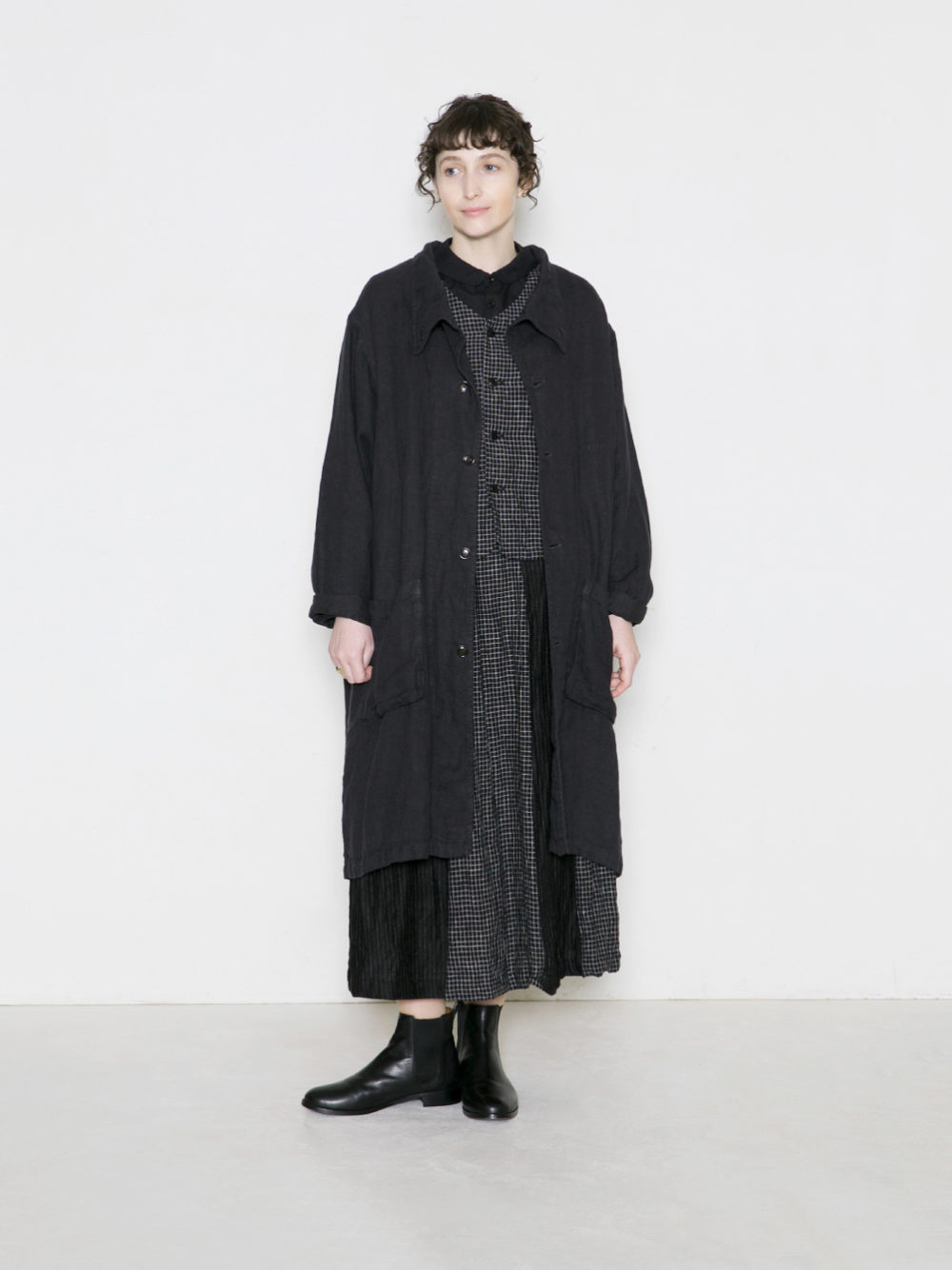 Soft Linen Twill ワークコート | ITEM | Vlas blomme｜ ヴラスブラム