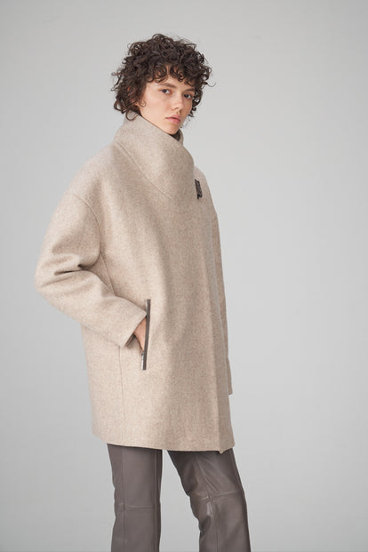 V S P - Liyah - Latte Wool Coat