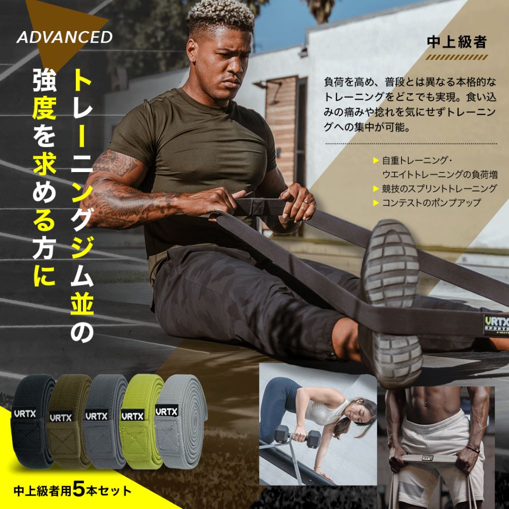 VRTXフィットネスバンド中上級者5本セット(1〜5番) – VRTX BAND