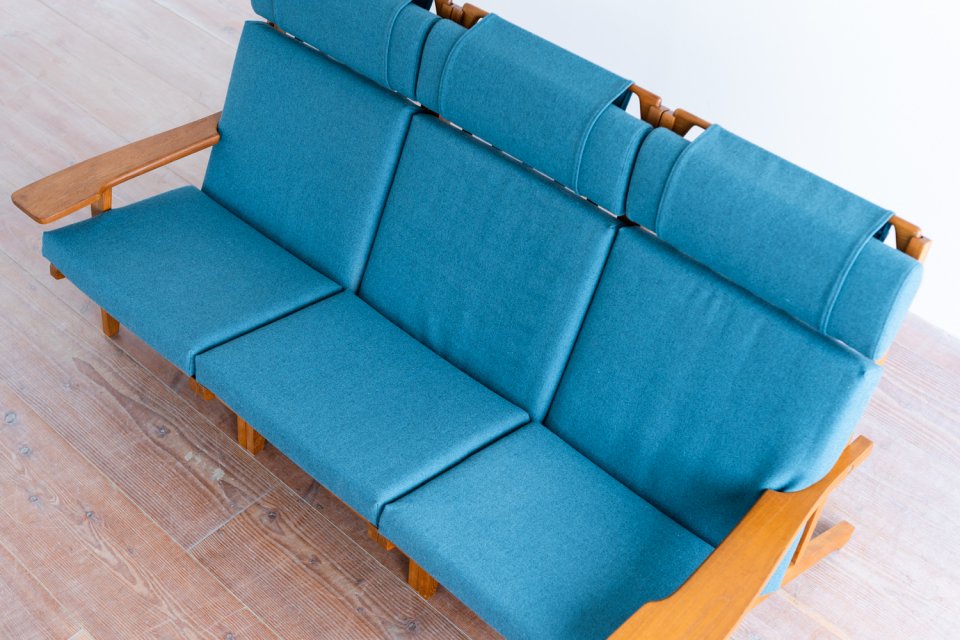 A084 Hans J Wegner GE375 3シートソファ チーク – tefu vintaging