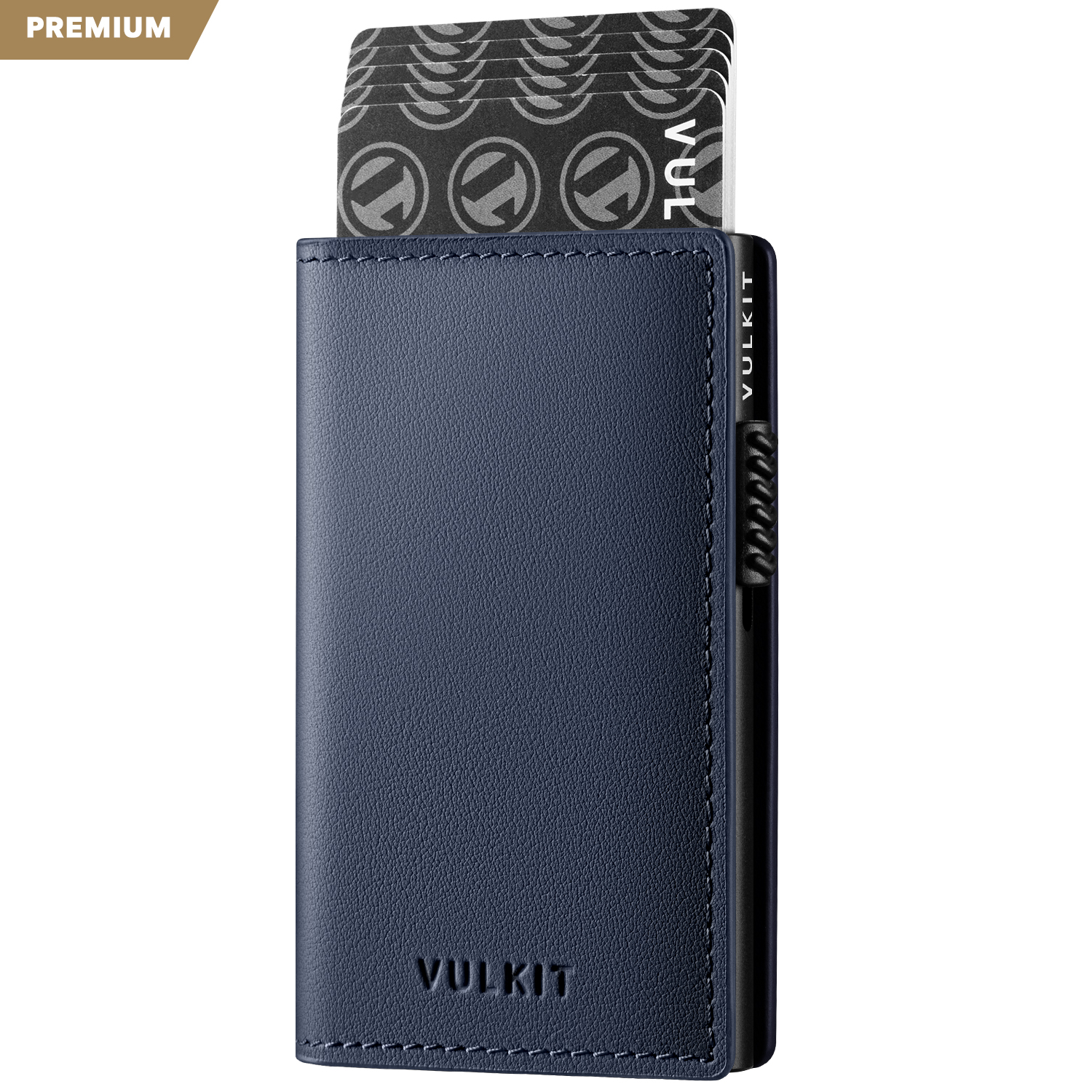 VC305P - Slim Leather Pop-Up Card Holder Wallet , RFID Blocking