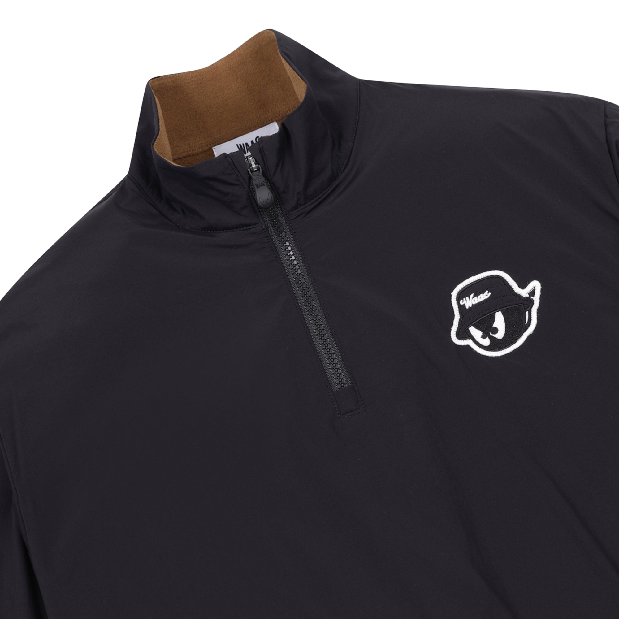 MEN WAACKYハーフジッププルオーバー ブラック