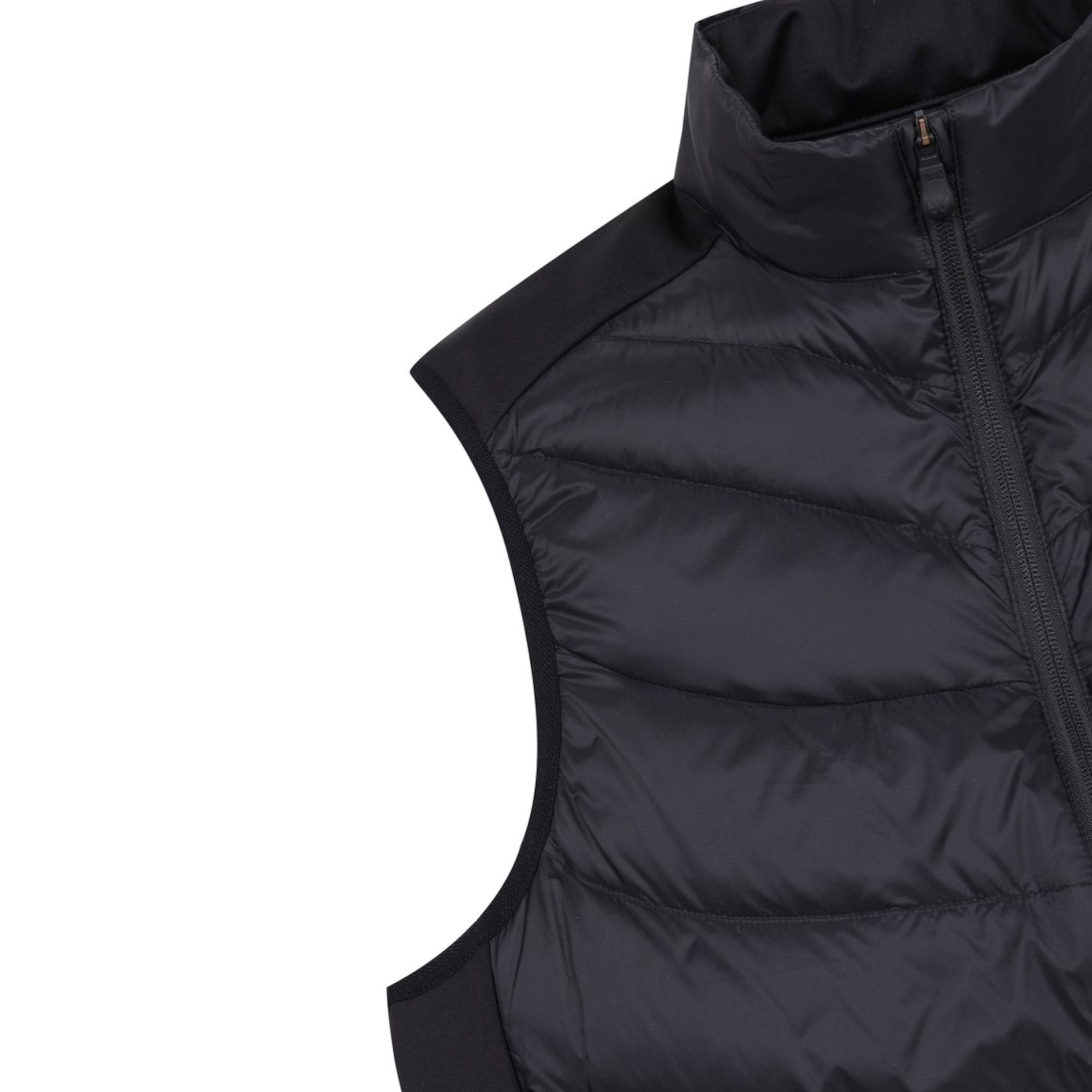 MEN ハイブリッドダウンベスト ブラック