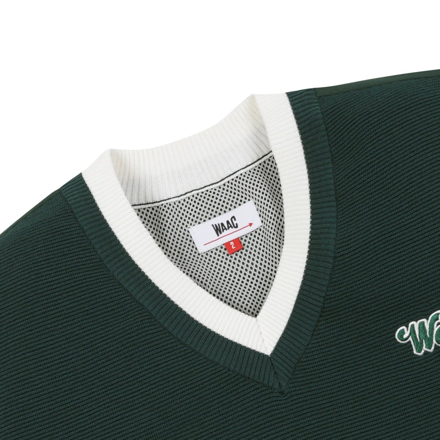 MEN ハイブリッドVネックベスト グリーン