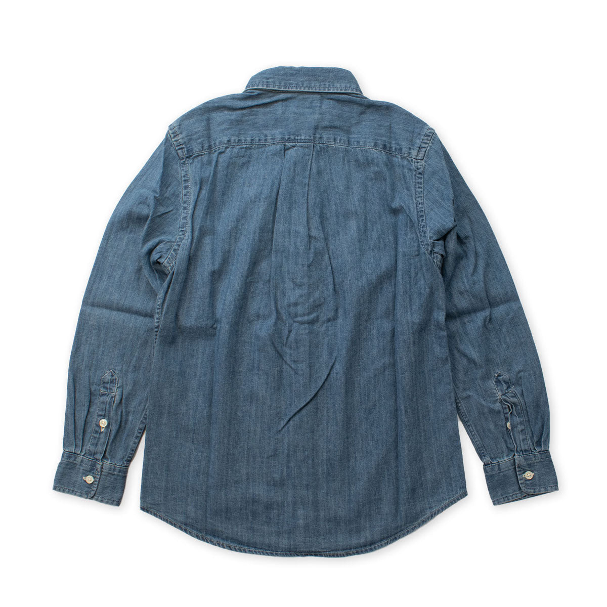 ポロ ラルフローレン シャンブレーシャツ 長袖シャツ ボーイズ ブルー