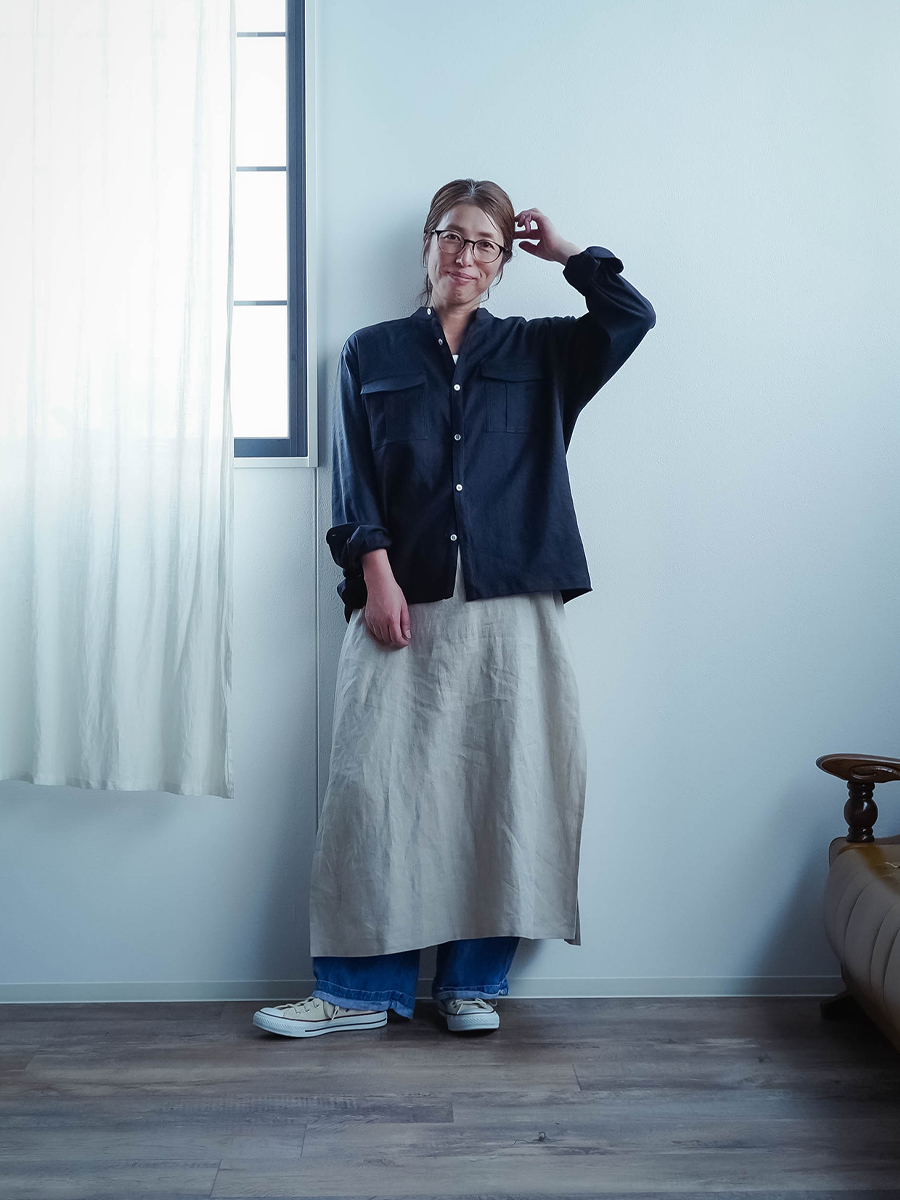 リネンソロテックス】洗練と快適さに包まれる。リネンサファリシャツ