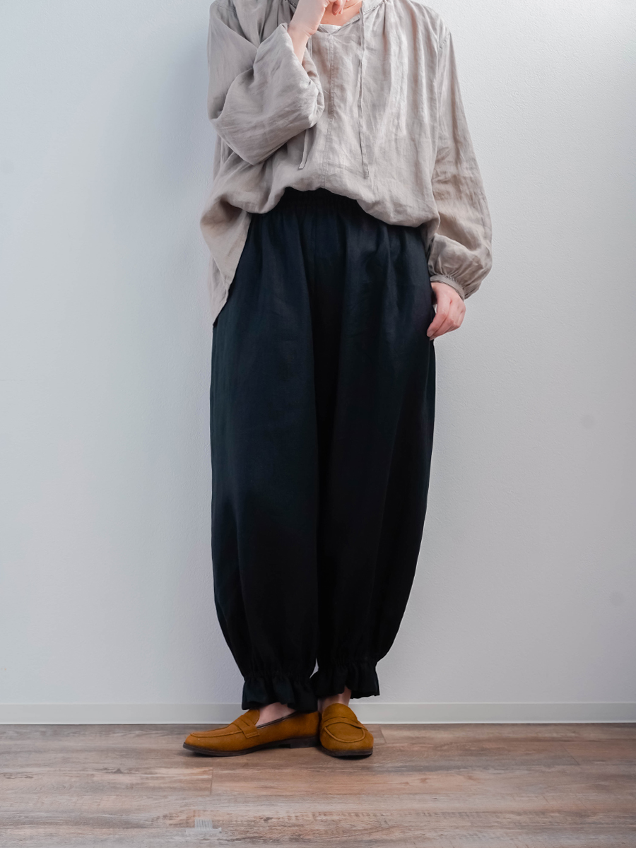 プレミアム】リネンパンツ 他のパンツを履く理由がなくなる 裾ギュン