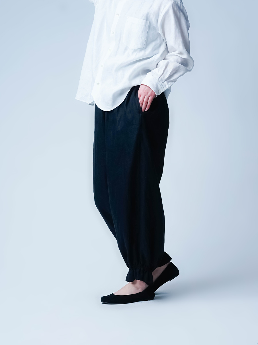 プレミアム】リネンパンツ 他のパンツを履く理由がなくなる 裾ギュン