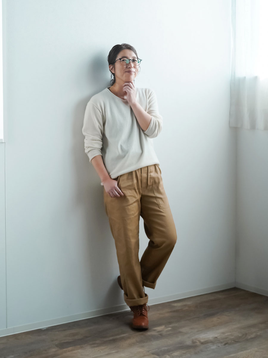 リネンパンツ】通年穿ける 心地いい リネンベイカーパンツ ソロ