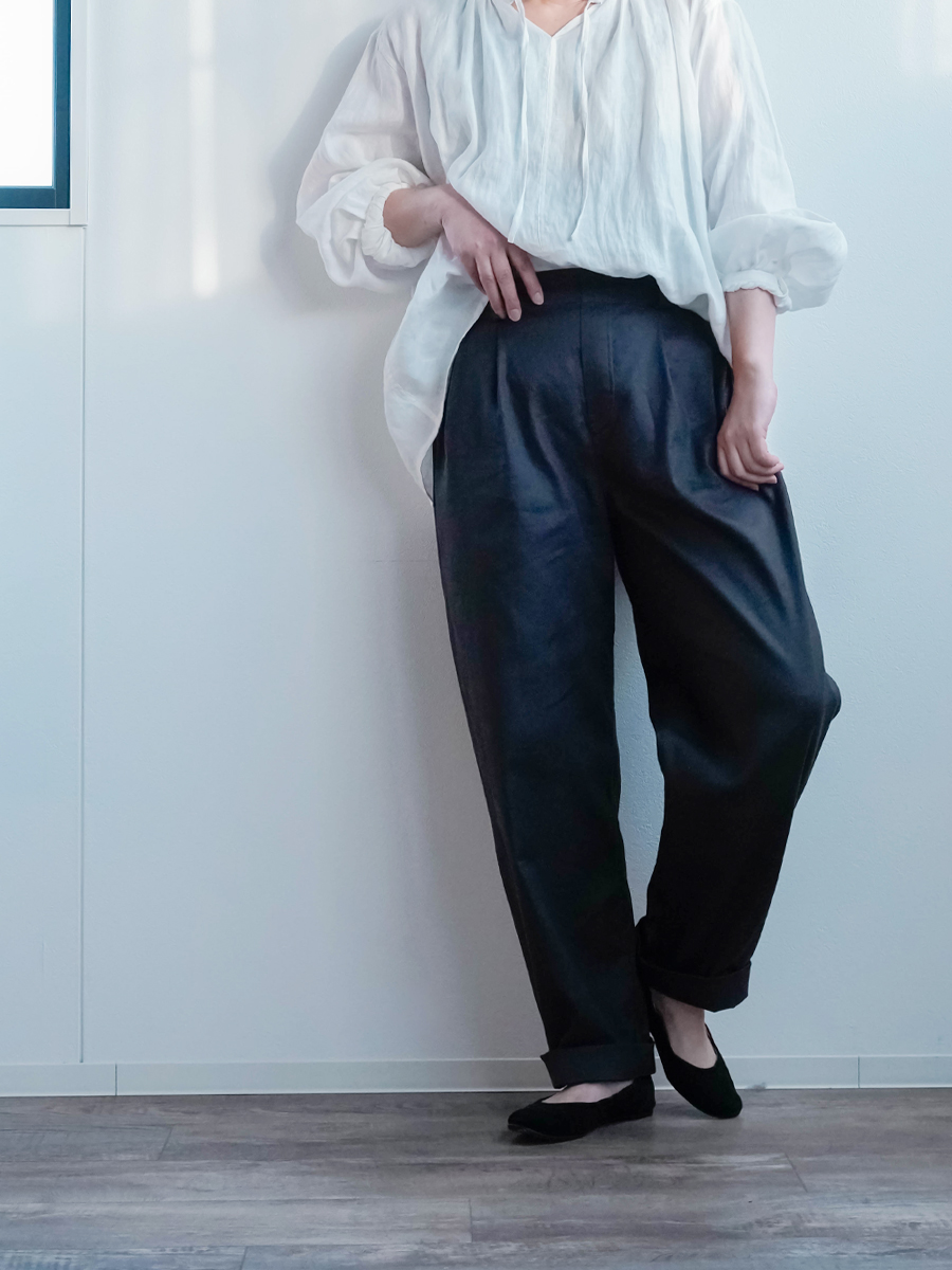 リネンパンツ】一度穿くとクセになる 感動の伸縮リネン ソロテックス