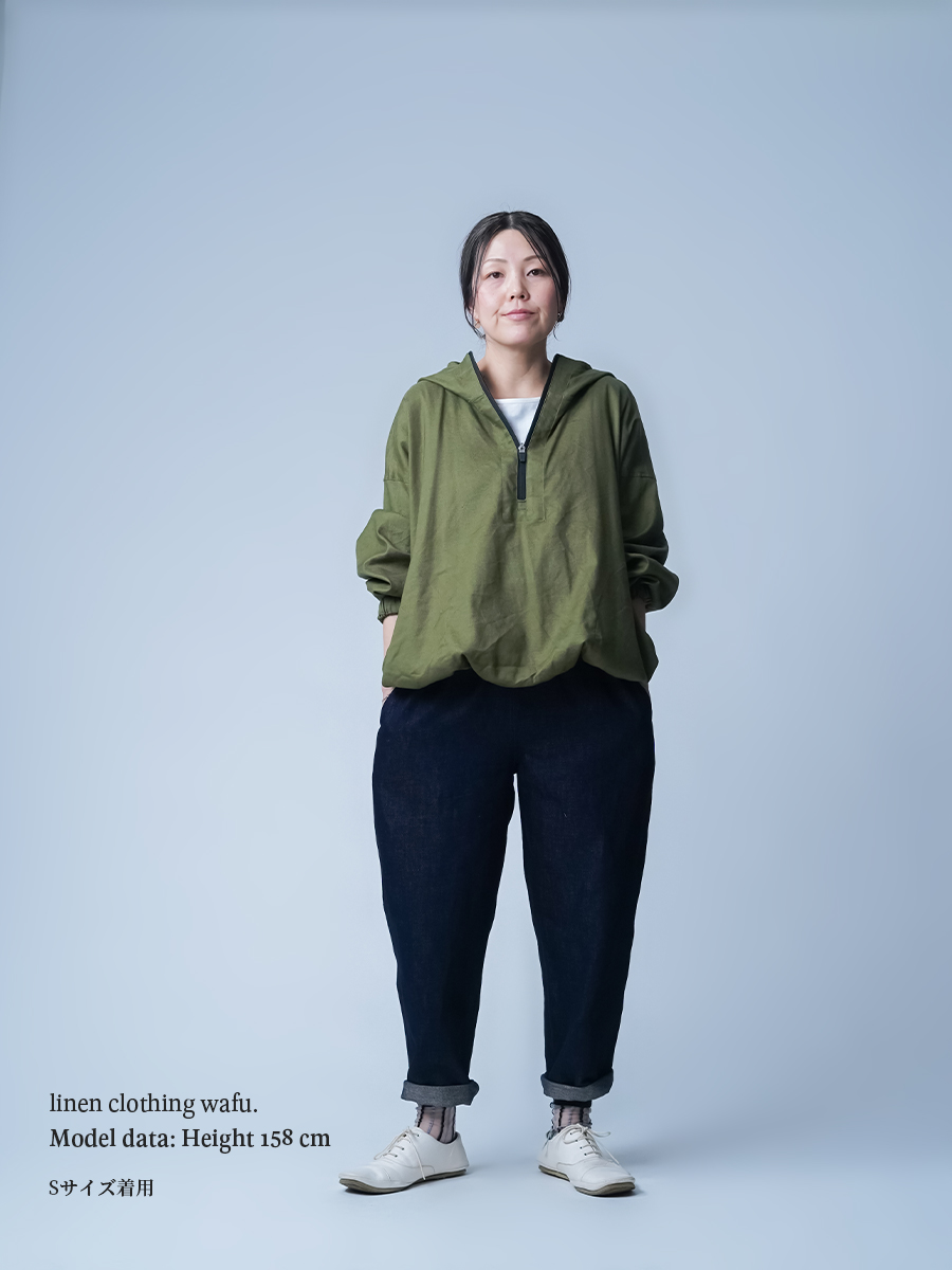 リネンデニム】みんな大好き 一番使いやすいシルエットのデニムパンツ