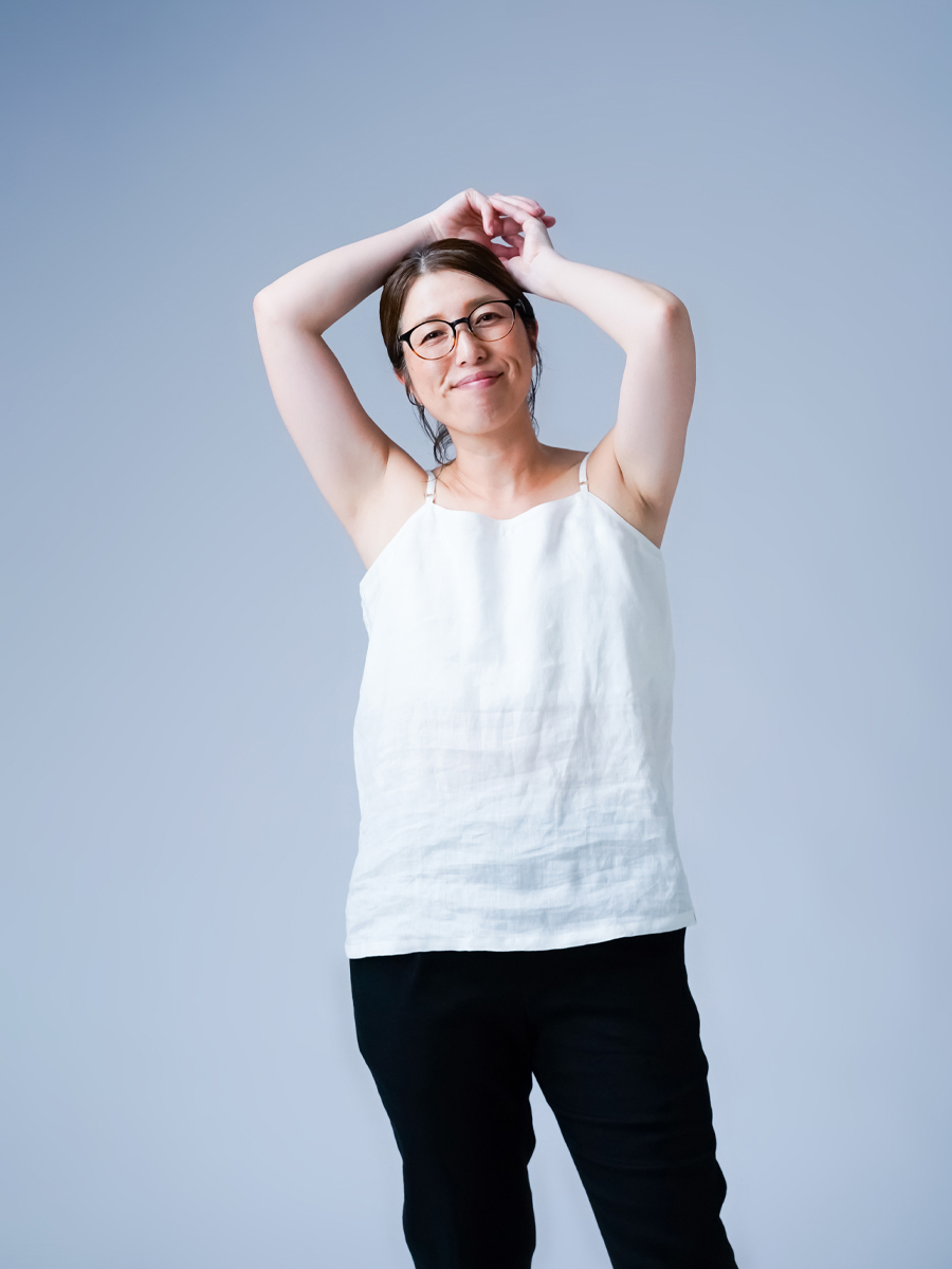 リネンキャミソール】下着をつけずに快適に過ごせる トッキノン