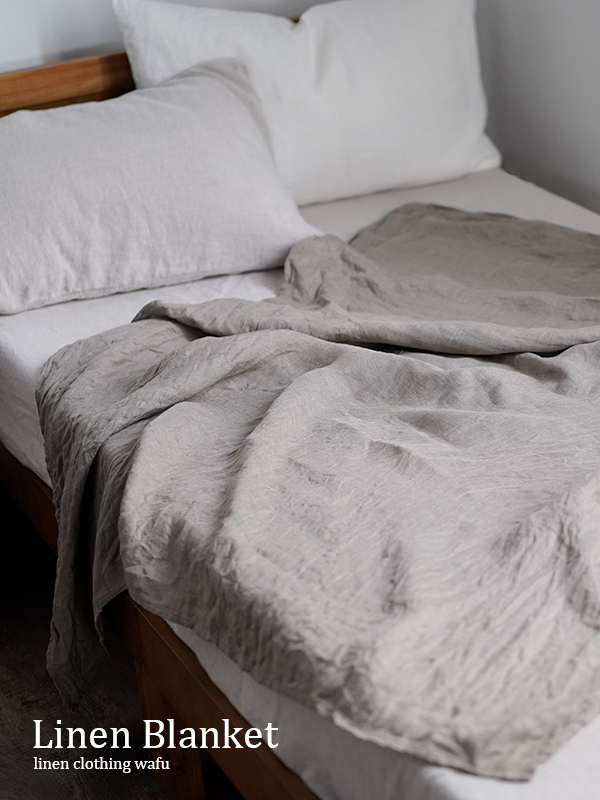 リネンWガーゼケット】多用途 快適な睡眠のために やわらかく肌なじみ