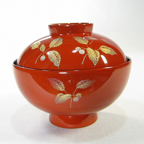 輪島塗 漆器 金蒔絵 蒔絵 沈金 蓋椀 華唐草 唐草 人間国宝 10客