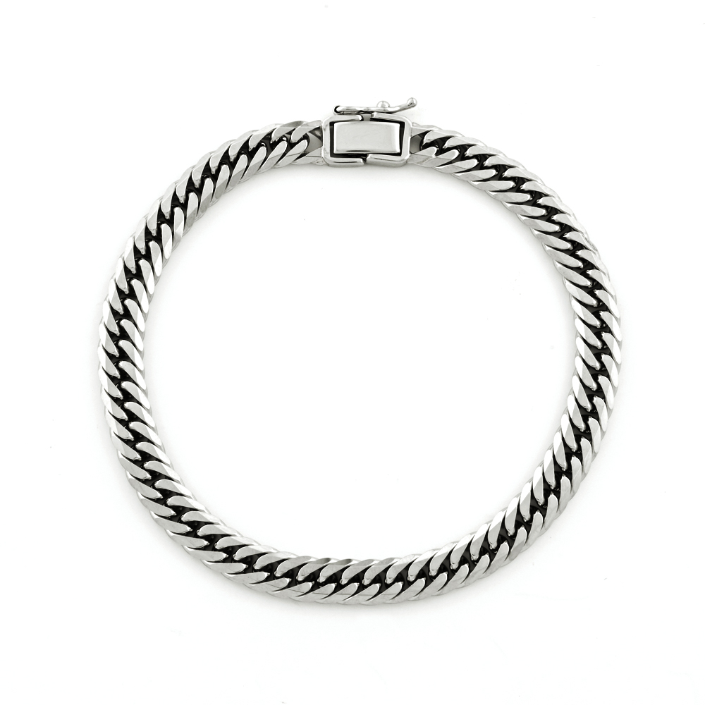 Pt850プラチナ 喜平ブレスレット（6面ダブル・20㎝・30G