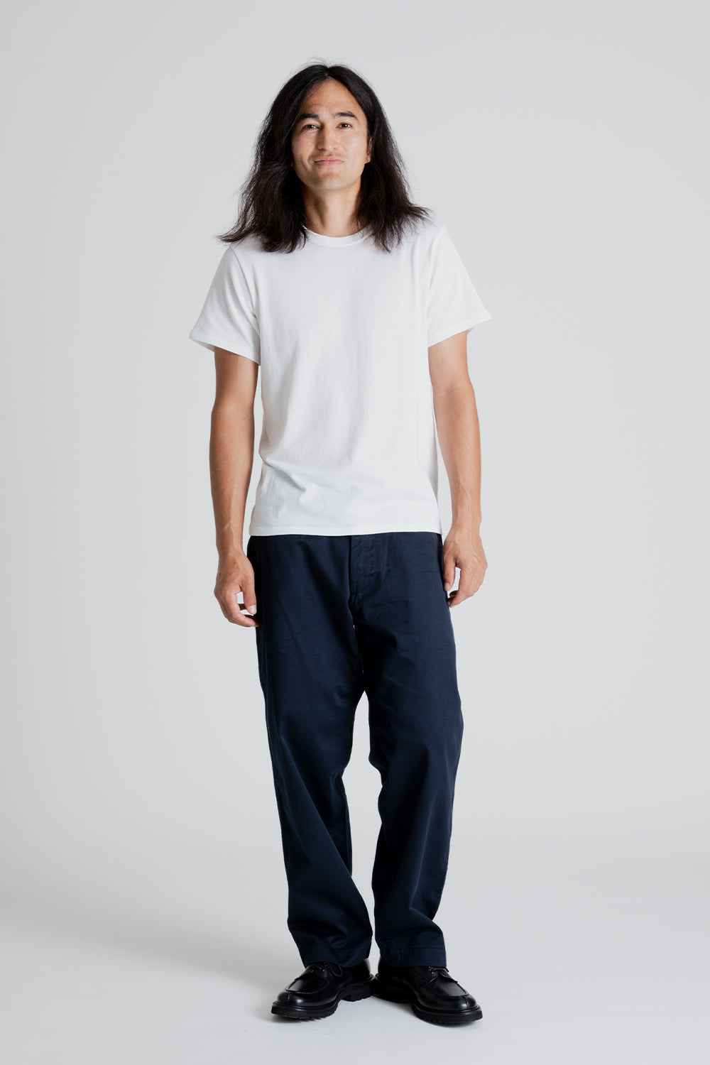 Nanamica Wide Chino Pants - Navy | Wallace Mercantile Shop