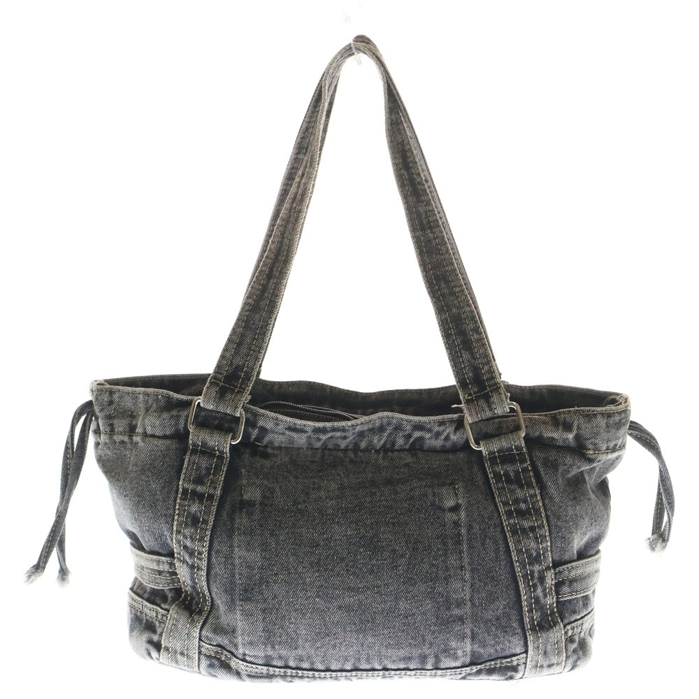 Matin Kim(マーティンキム) ロゴエンボス デニム トートバッグ