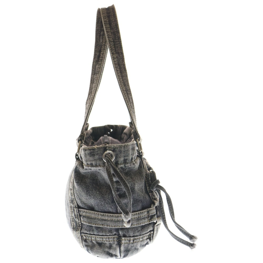 Matin Kim(マーティンキム) ロゴエンボス デニム トートバッグ