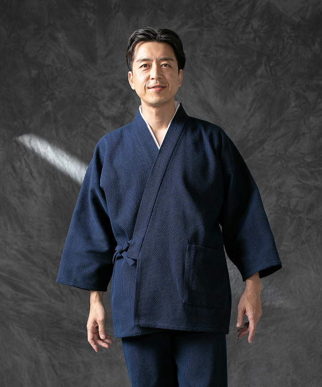 太刺子作務衣（ふとさしこさむえ） No.1 濃紺