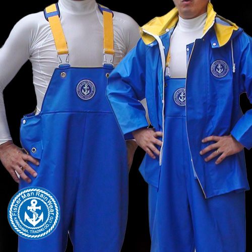 タフブルー BLUE クラフテル 上下セット ｜ 漁師カッパ専門店 Washirosa