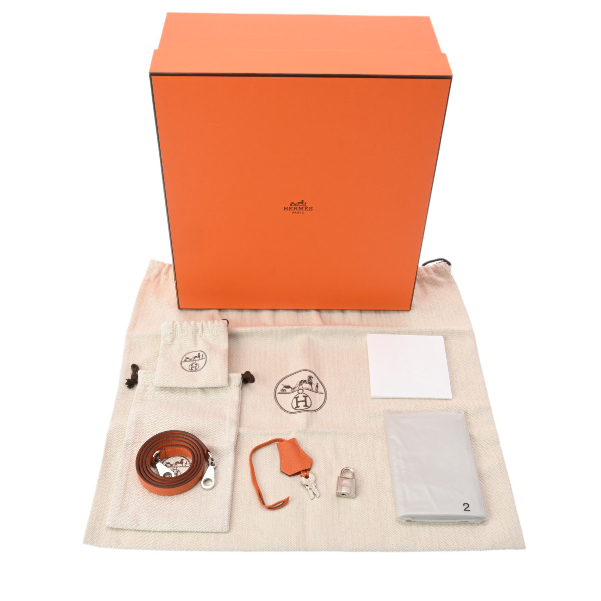 エルメス ケリー 28 内縫い オレンジ トゴ レディース バッグ 【未使用