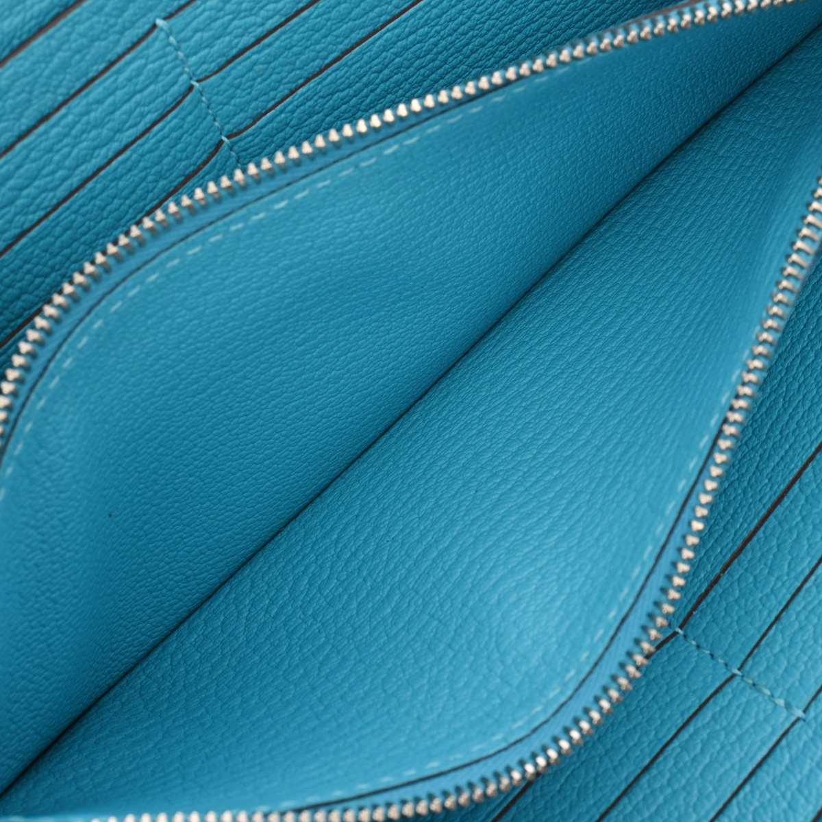 エルメス アザップロング ターコイズ シェーブル レディース 財布