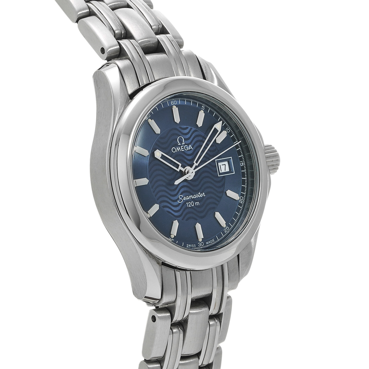 オメガ シーマスター 120 クォーツ 2571.81 ブルー レディース 時計