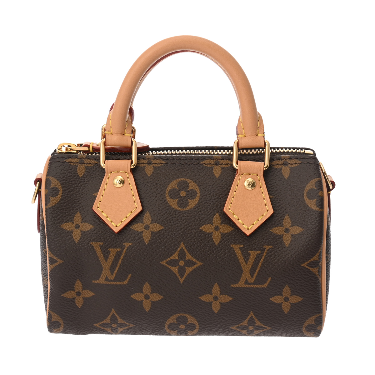 ルイ ヴィトン モノグラム ナノ スピーディ ブラウン M81085