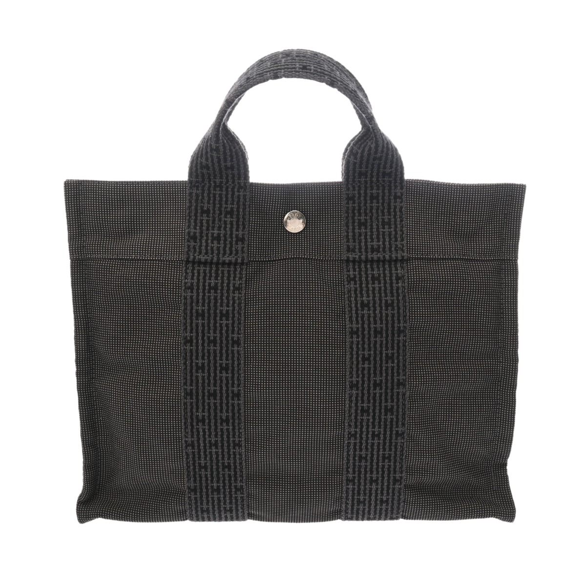 エルメス エールライン トート PM グレー キャンバス ユニセックス