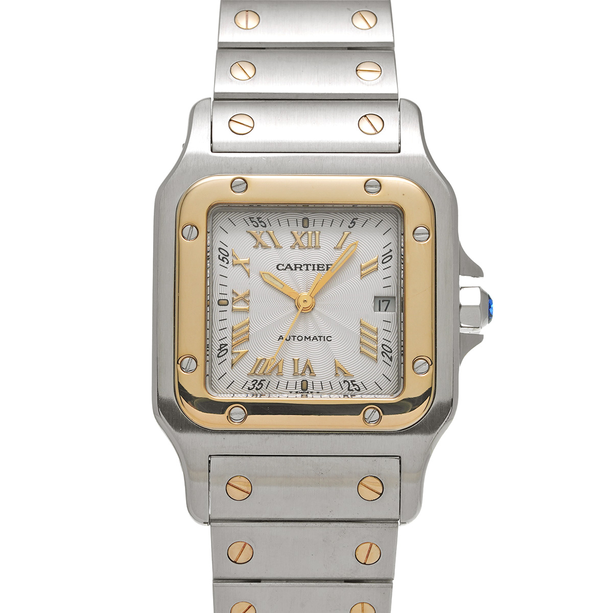 カルティエ サントス ガルベ LM W20041C4 アイボリー レディース 時計