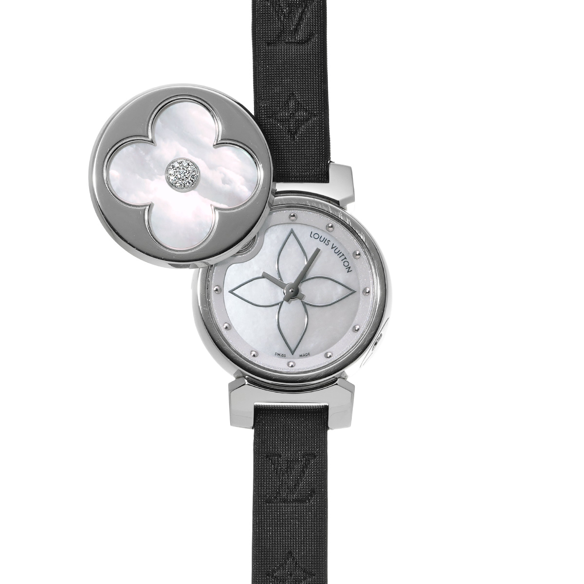 ルイ ヴィトン タンブール ビジュ シークレット Q151S ホワイトシェル