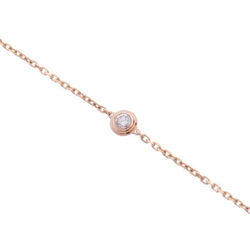 カルティエ ダムール ブレスレット XS ゴールド CRB6045717 K18ピンク