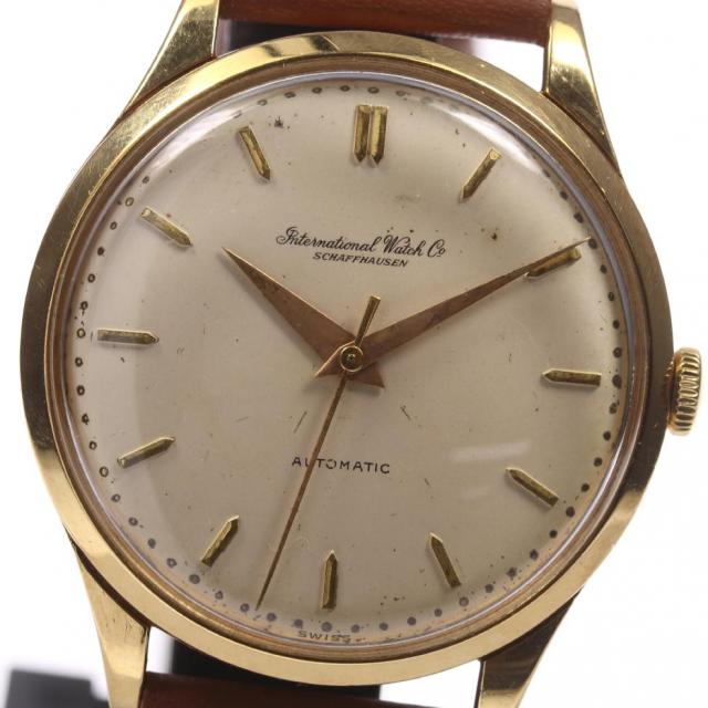 IWC オールドインター シャフハウゼン K18/革 Cal.853 自動巻き メンズ