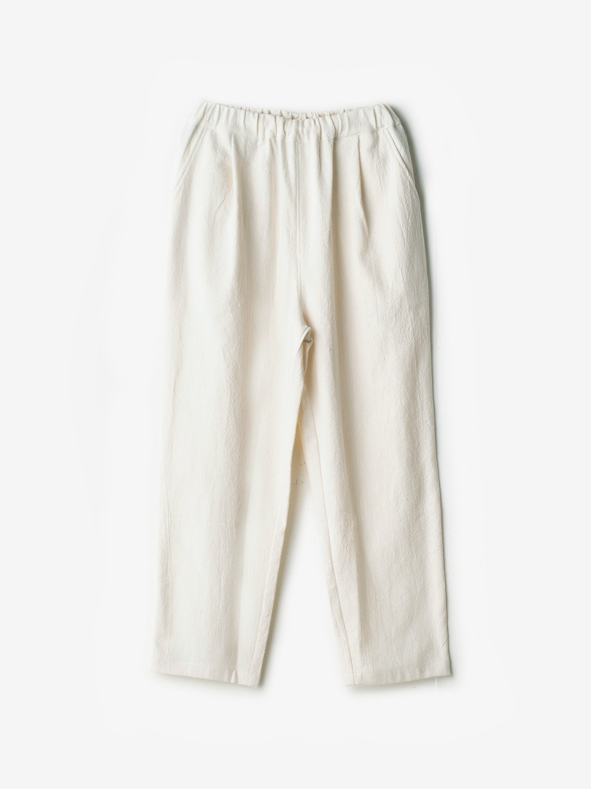 備後節織 厚地 テーパードパンツ｜yohaku