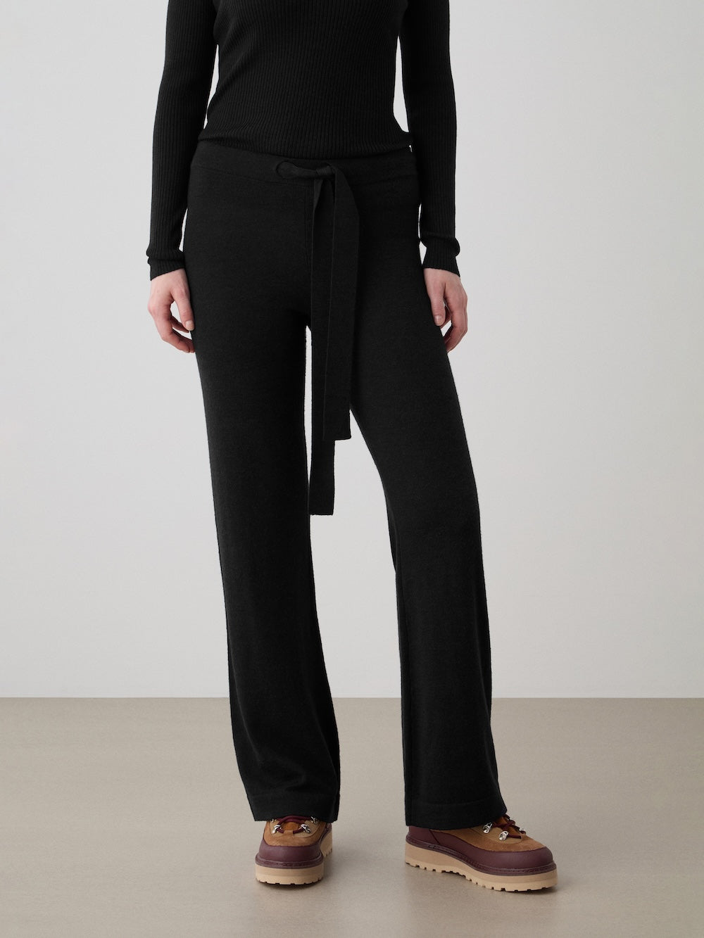 We Norwegians | Women's Geilo Belted Pant: Luxury Wool Blend Pant