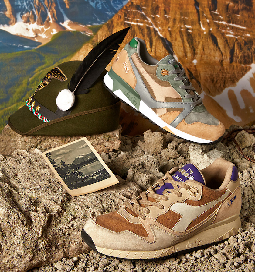 山岳部隊のユニフォームを模した、ディアドラのイタリア産美配色