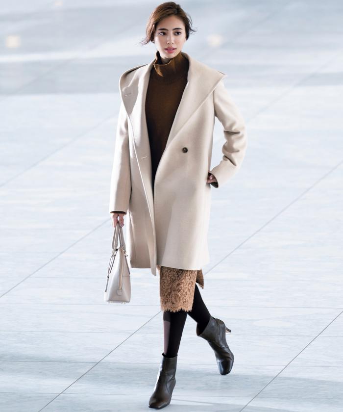 23区 L＞ 【マガジン掲載】ウールアンゴラビーバー フーデッド コート