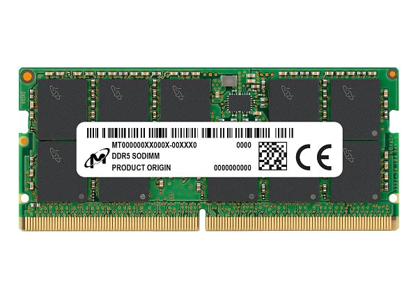 Micron 32GB DDR5 5600MHz ECC SODIMM 2Rx8 CL46 Server Memory