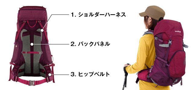 キトラパック 40 Women's｜モンベル