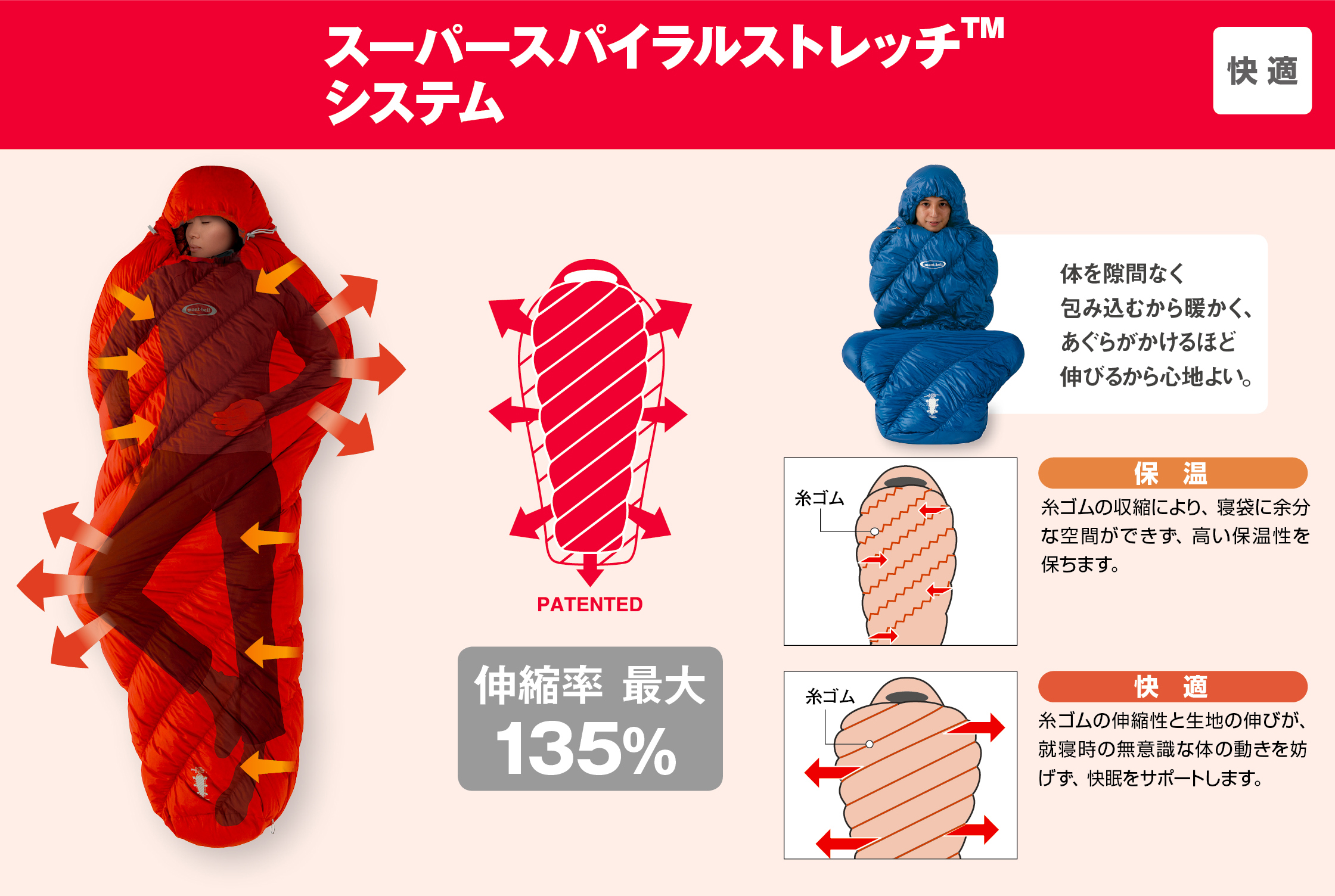 mont-bell モンベル シームレスダウンハガー800 #0 寝袋 - Namche Bazar