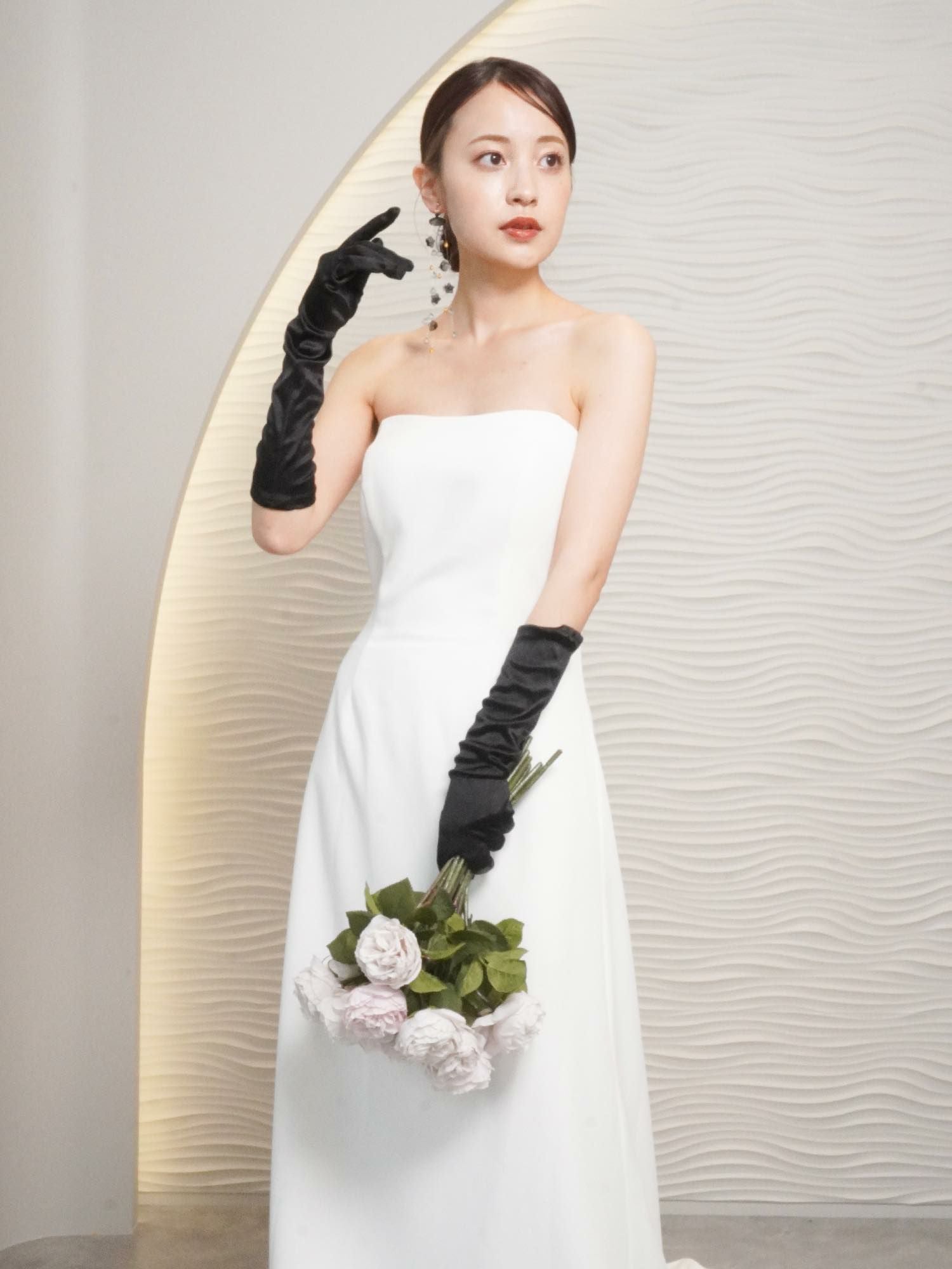 2wayティアードフレアスリーブ スレンダードレス〈PD-WDOR-211