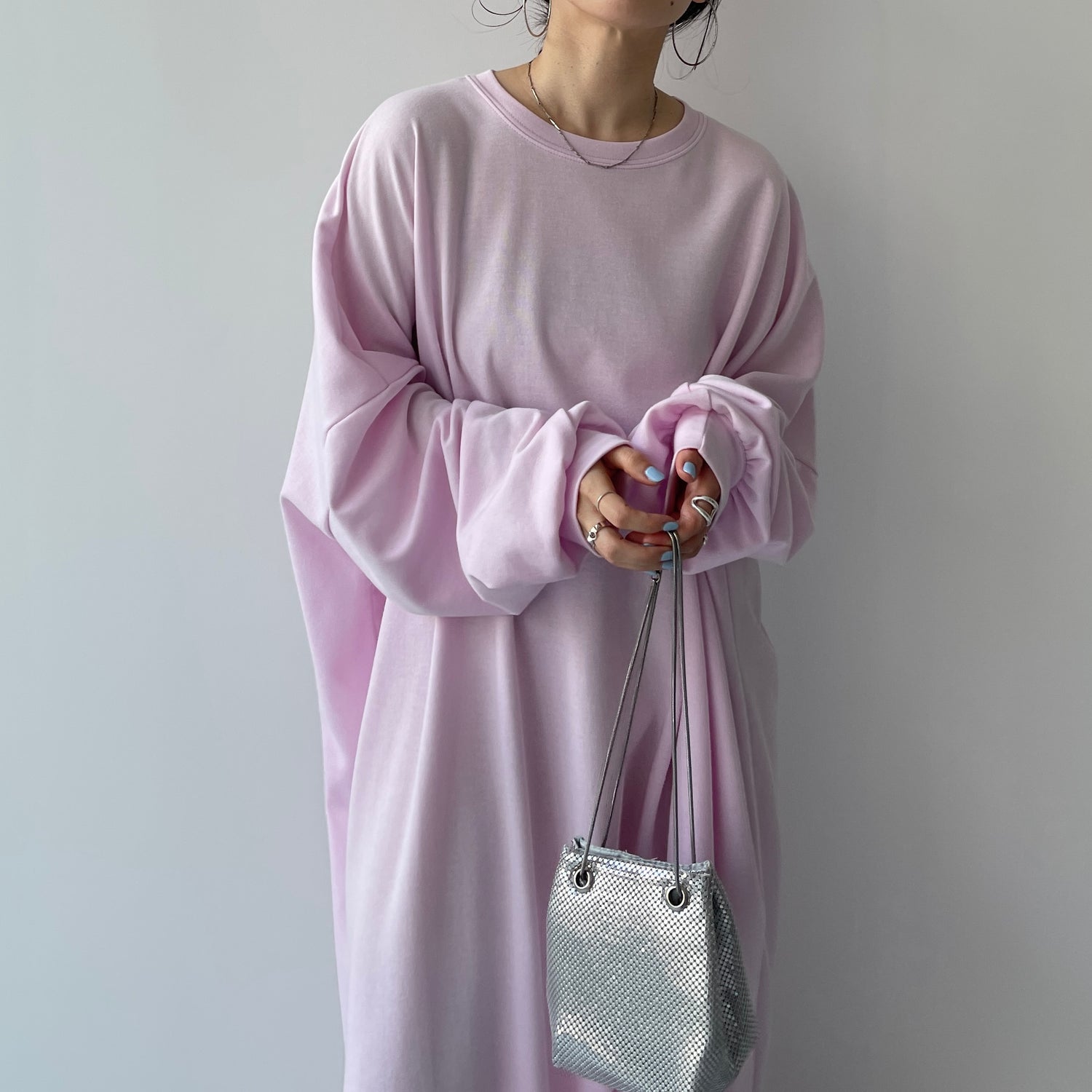 super loose light sweatee one piece / baby pink [3size] | wee9s