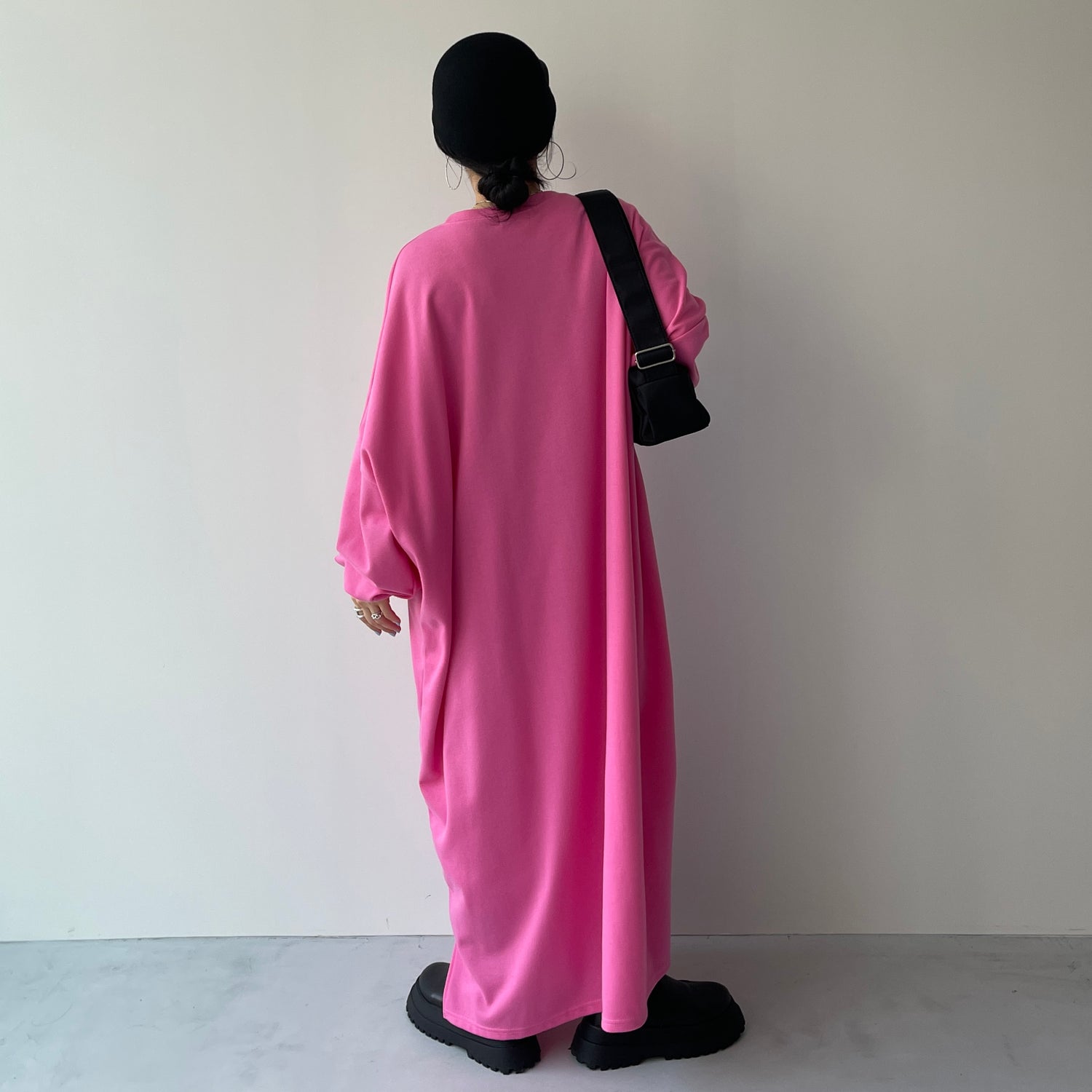 super loose light sweatee one piece / cherry pink [3size] | wee9s