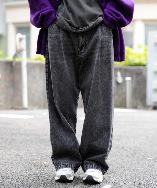 スケーターズタックワイドデニムパンツ｜WEGO（ウィゴー） – WEGO