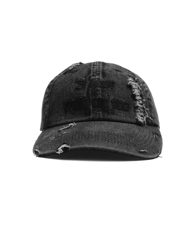 オールドイングリッシュロゴダメージデニムキャップ｜WEGO（ウィゴー