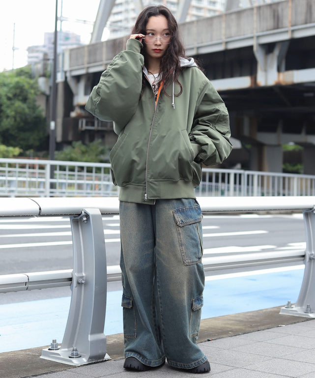2WAYフードパファーMA－1｜WEGO（ウィゴー） – WEGO ONLINE STORE