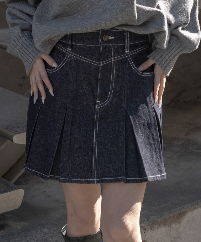 デニムプリーツミニスカート｜WEGO（ウィゴー） – WEGO ONLINE STORE