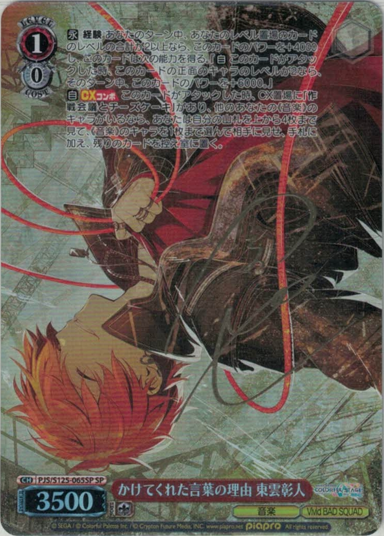 プロセカ ヴァイスシュヴァルツ 3 東雲彰人 SP 先攻】プロジェクト