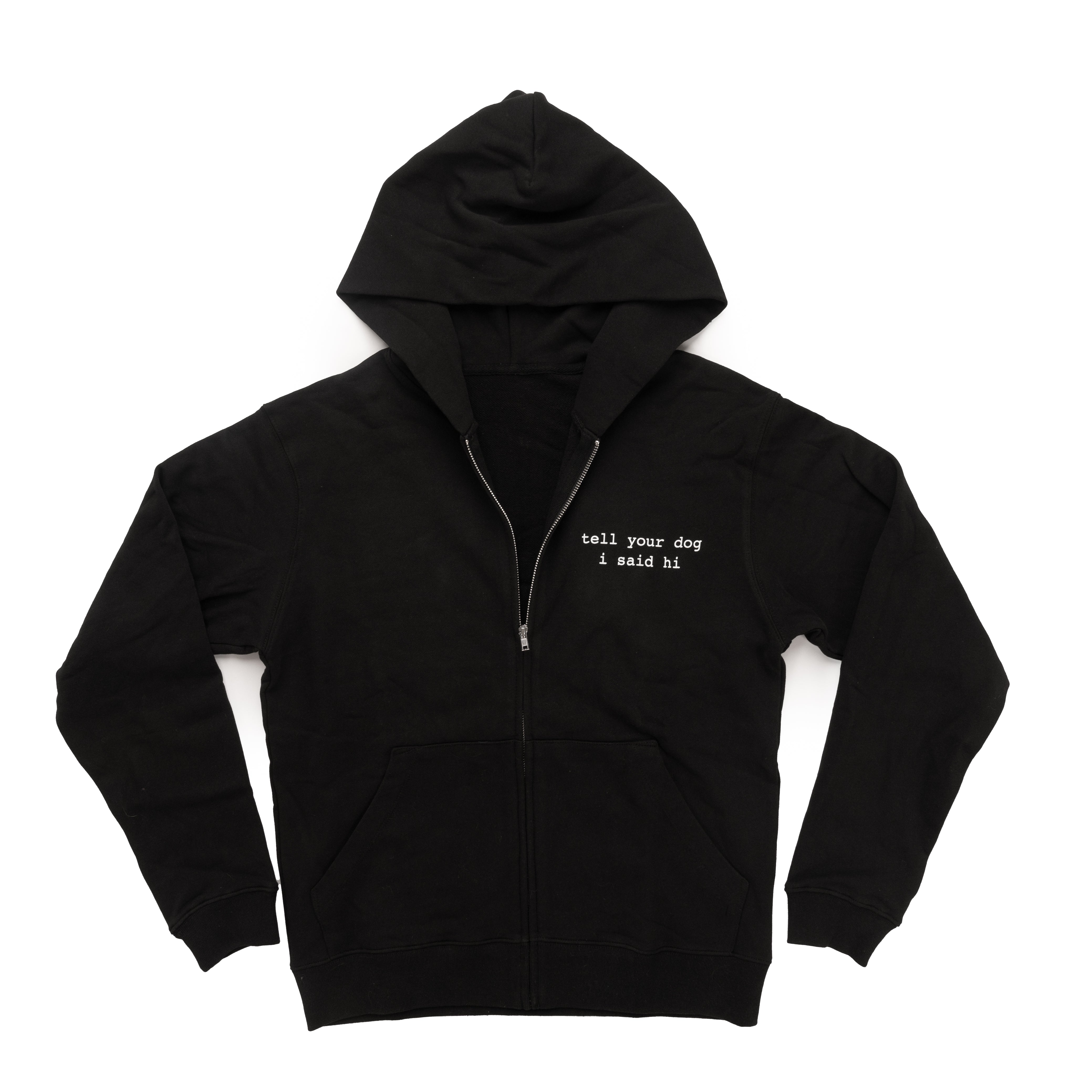 Zip Hoodie - Black – WeRateDogs