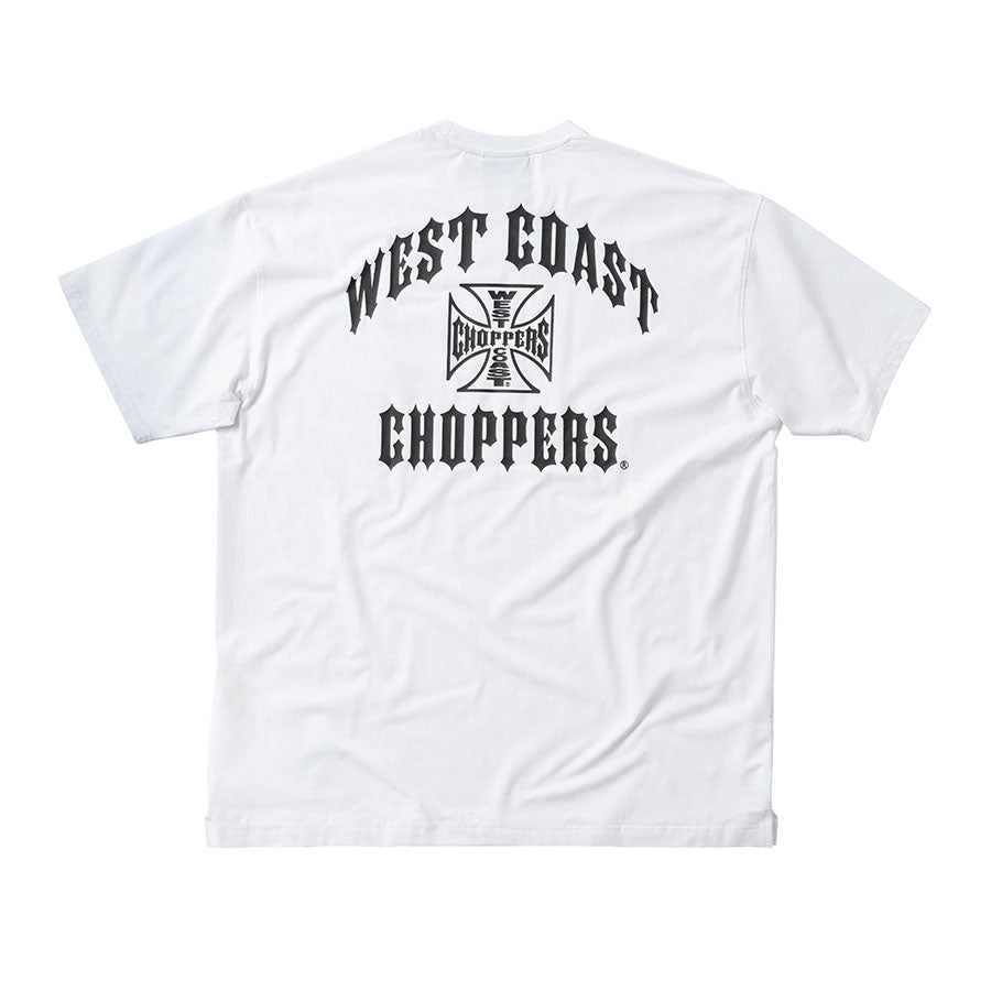 WCC OVERSIZED IRON TEE - WHITE – West Coast Choppers